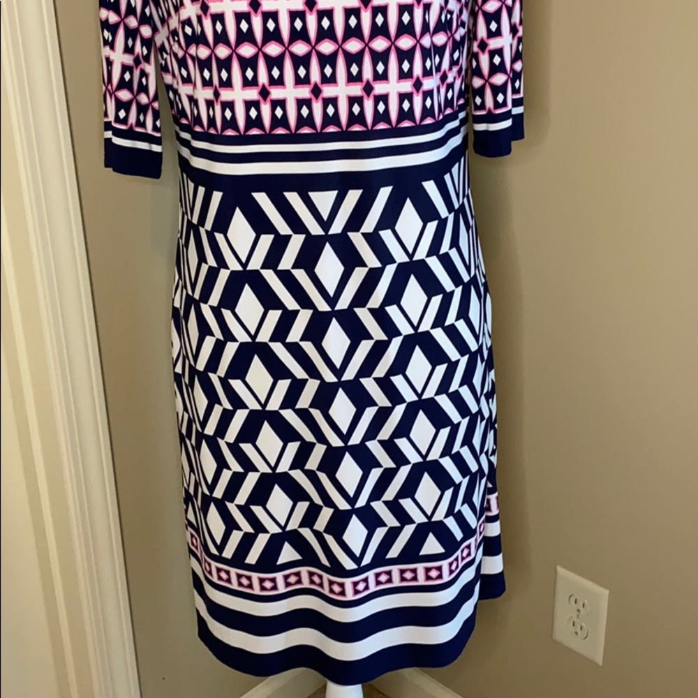 Eliza J Shift Patterned Dress - Picture 3 of 7